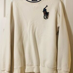 Polo by Ralph Lauren Youth Off-White Crewneck Sweater
